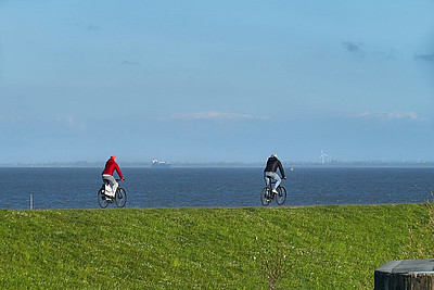 Elberadweg in Cuxhaven