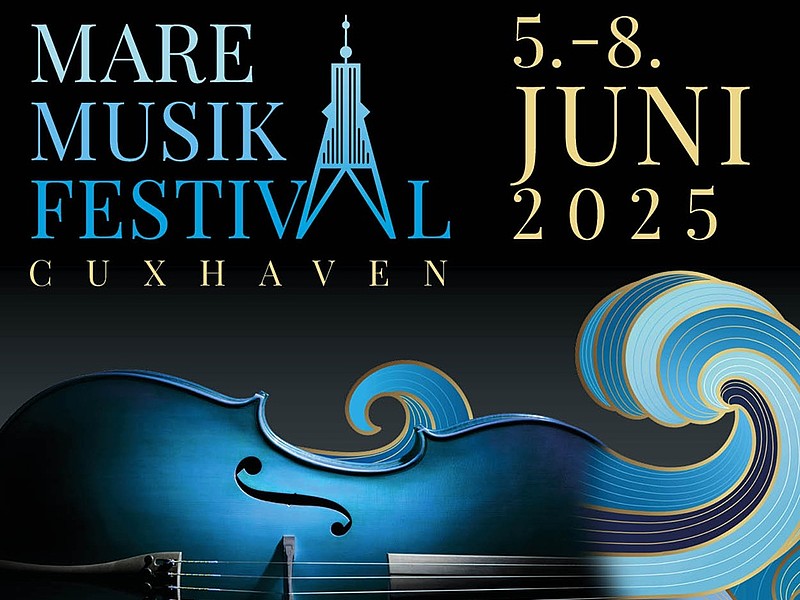 Logo des MareMusik Festivals, welches in Cuxhaven 2025 stattfindet.
