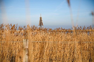 Kugelbake im Herbst im Oktober