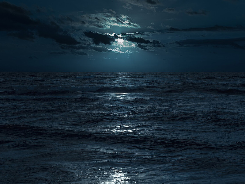 Nordsee bei Nacht