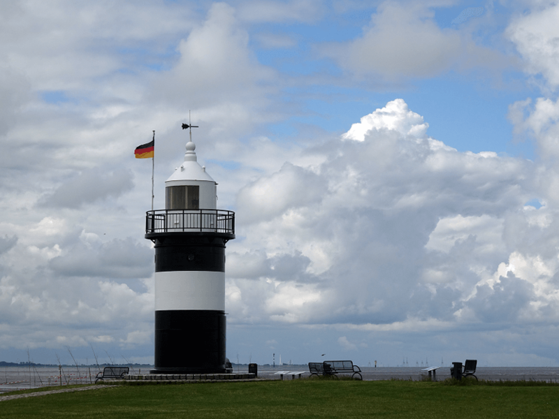 Leuchtturm kleine Preuße Wremen Meer