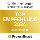 Proven Expert Top Empfehlung 2024