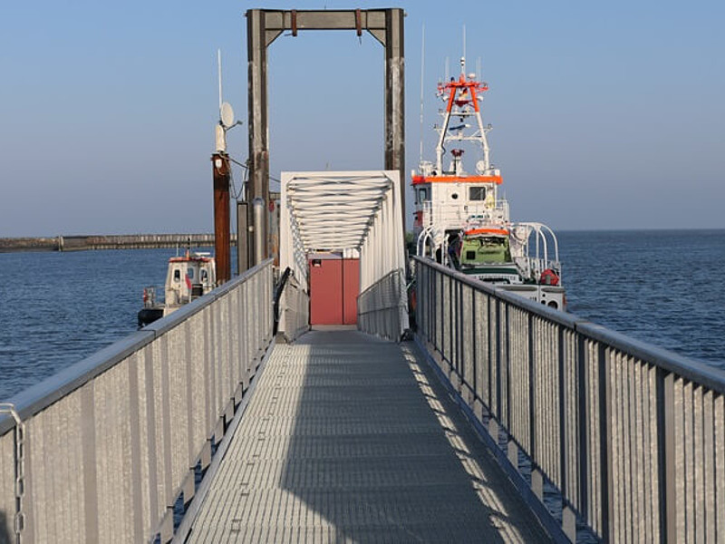 Der Seenotrettungskreutzer Anneliese Kramer in Cuxhaven