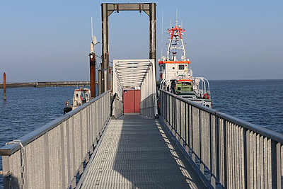 Der Seenotrettungskreutzer Anneliese Kramer in Cuxhaven