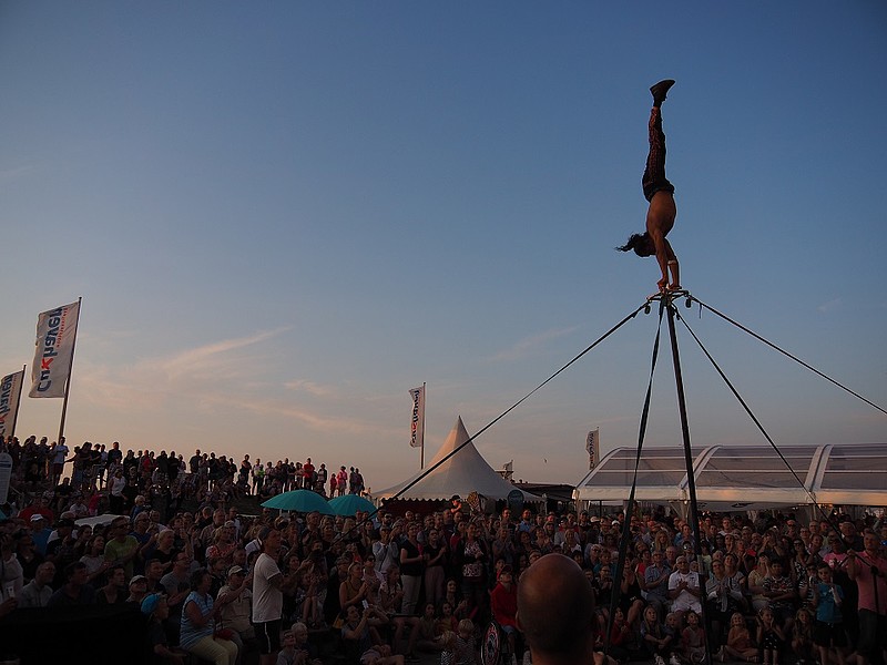 Künstler auf den Künstlerpromenadenfest in Duhnen