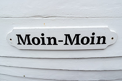 Schriftzug Moin Moin