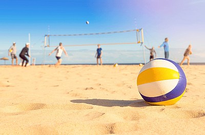 Beachvolleyball in Cuxhaven am Strand