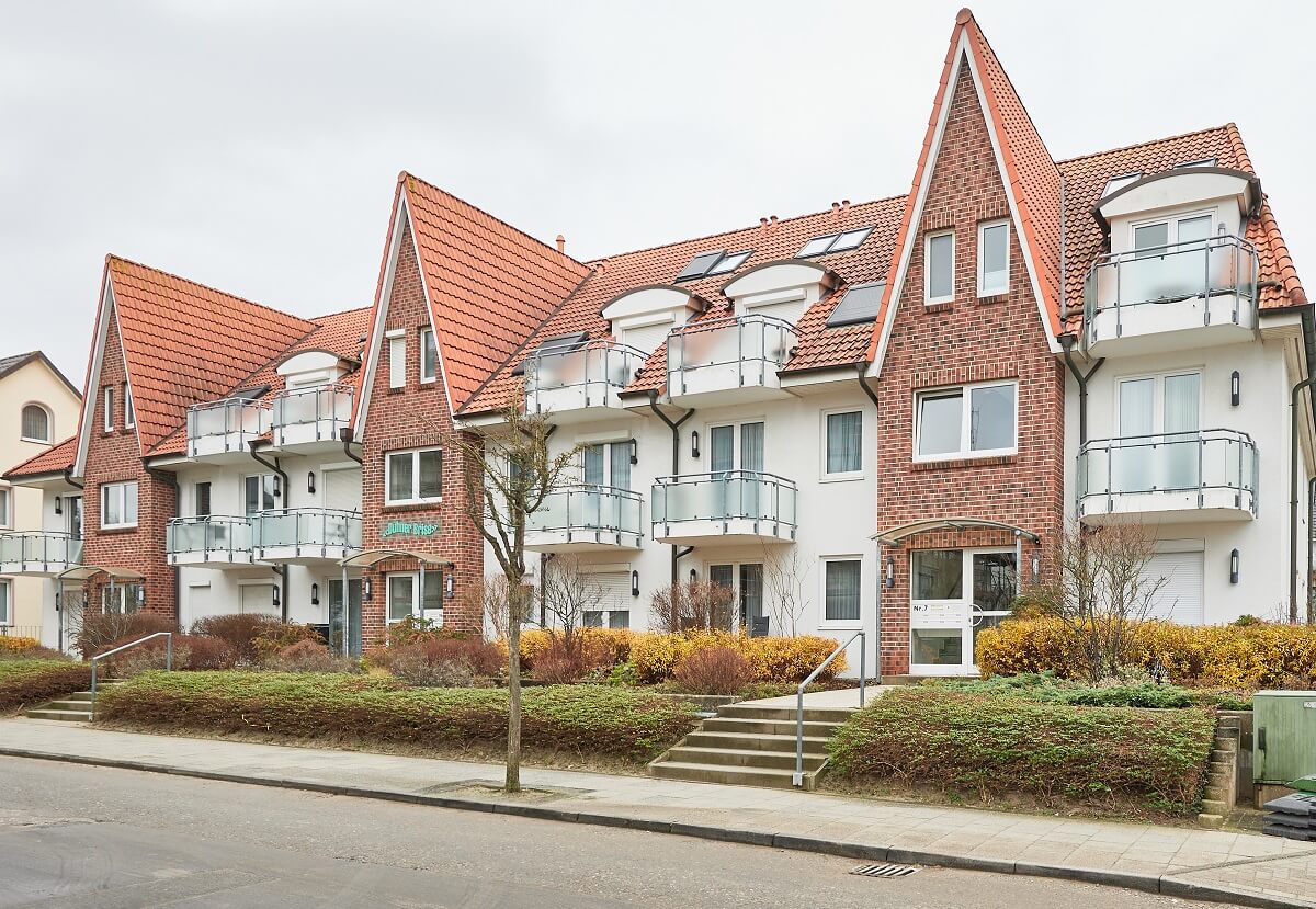 Außenaufnahme des Hauses Duhner Brise in Cuxhaven