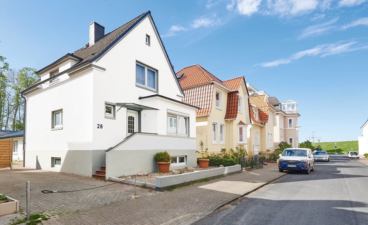 Küstenperle direkt hinterm Deich in Cuxhaven
