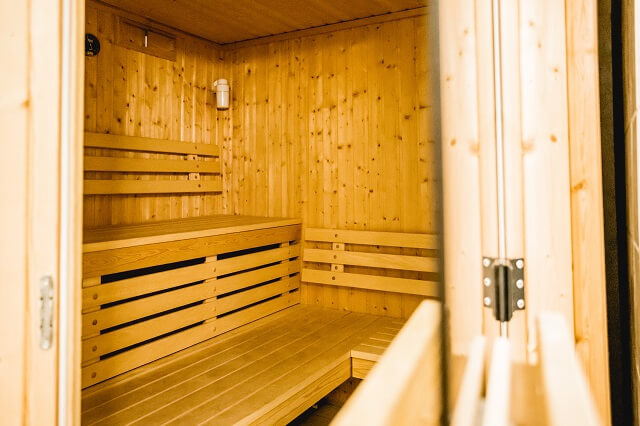 Innenraum der Sauna