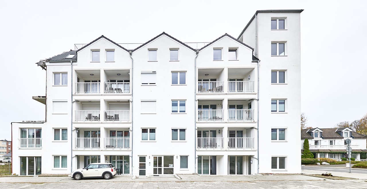 Außenaufnahme NorthSide I in Cuxhaven Duhnen im Winter