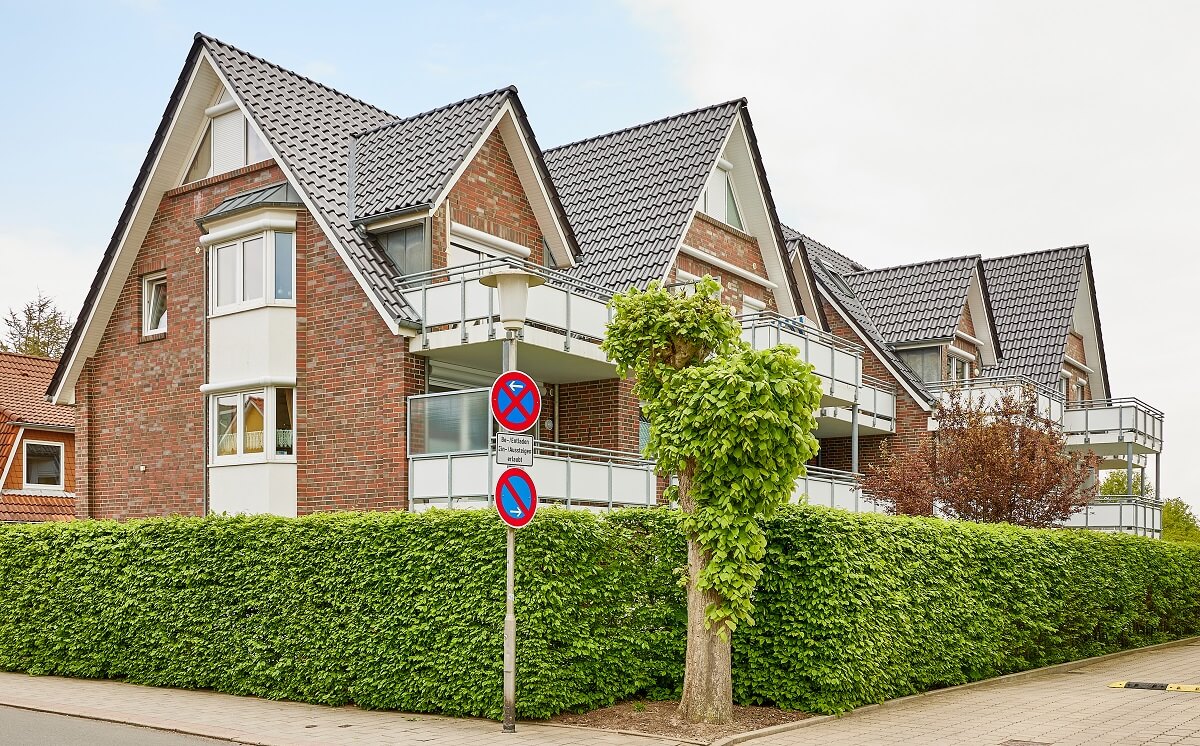 Blick auf das Haus Ruge Bries von Außen